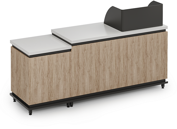 Cashwrap Counter With Privacy Surround - Couch (600x600), Png Download