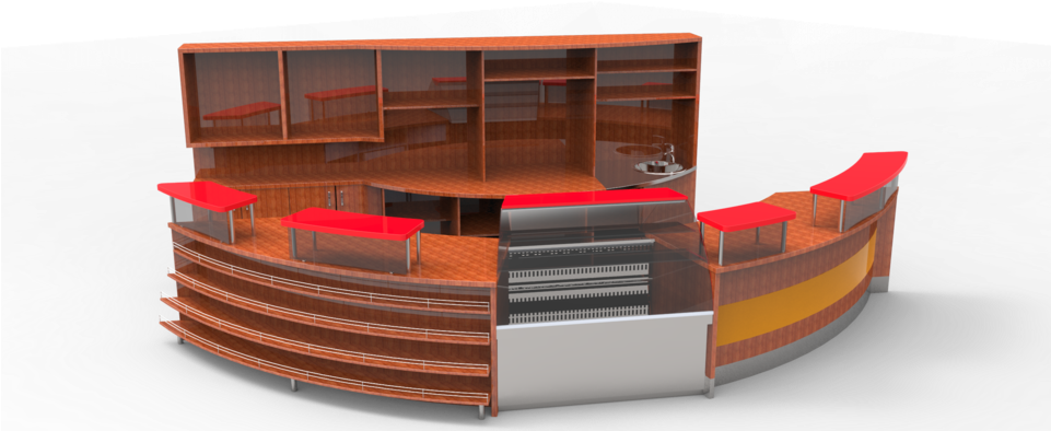 Load In 3d Viewer Uploaded By Anonymous - Counter Bar Png (960x455), Png Download