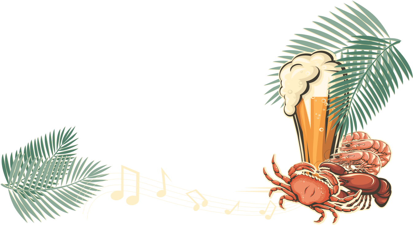 Music And Seafood (1344x749), Png Download