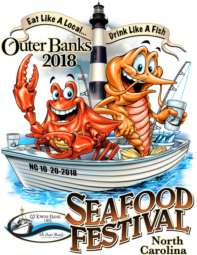 Ob Seafood Fest 2018 Art - Fresh Produce (747x918), Png Download