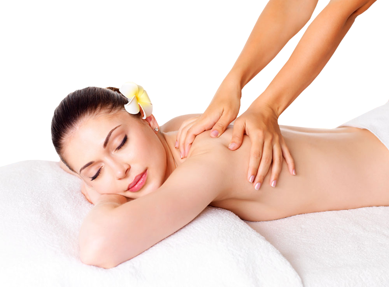 Beautiful Woman Enjoying A Massage - Beautiful Massage (800x590), Png Download