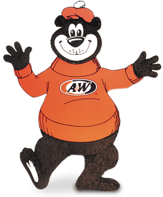 Great Root Bear - A&w Restaurants (350x395), Png Download