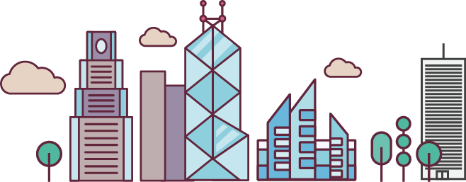Water In Urban City - Hk Clipart (658x257), Png Download