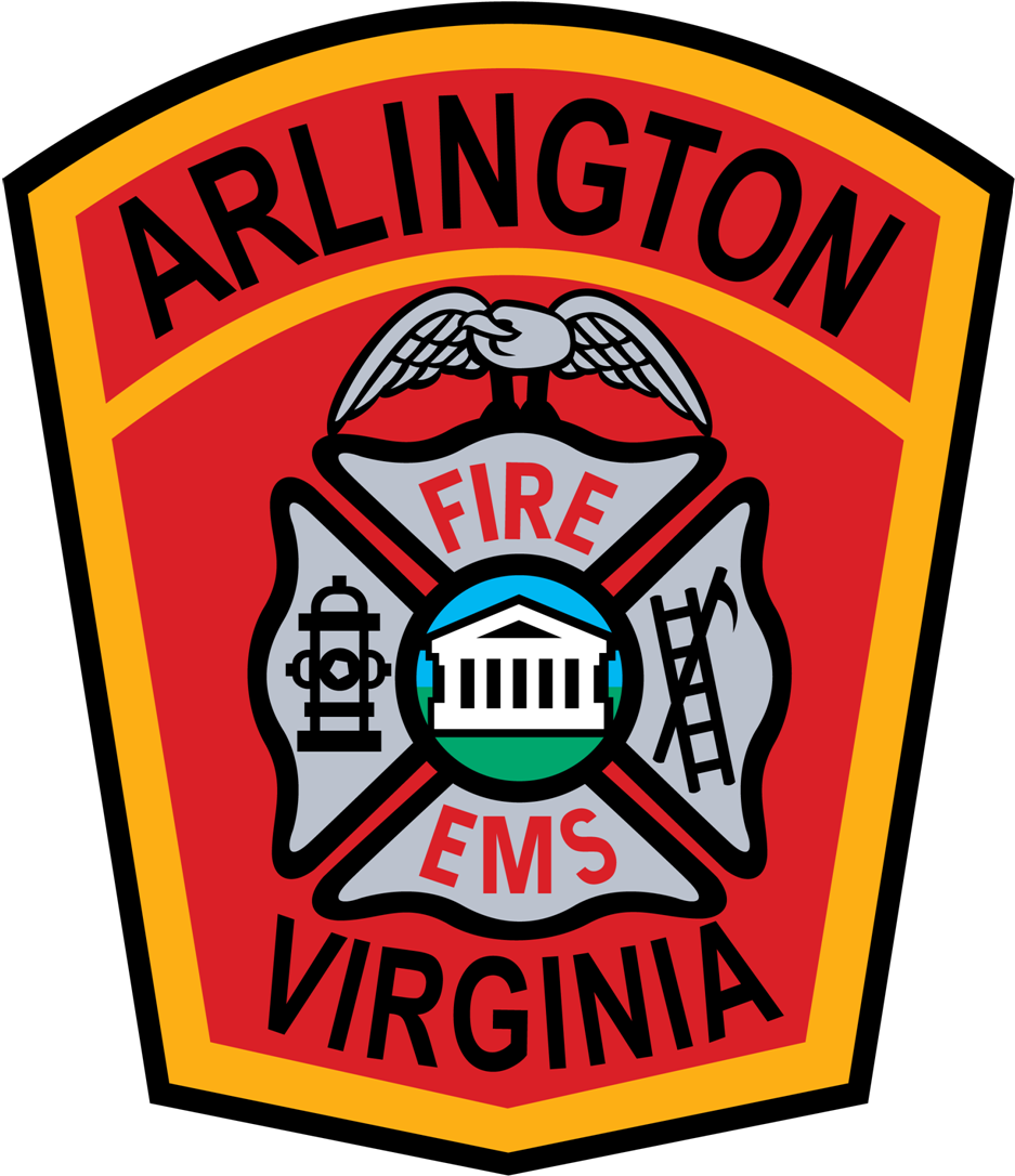 Arlington County Fire Department Patch (1102x1088), Png Download