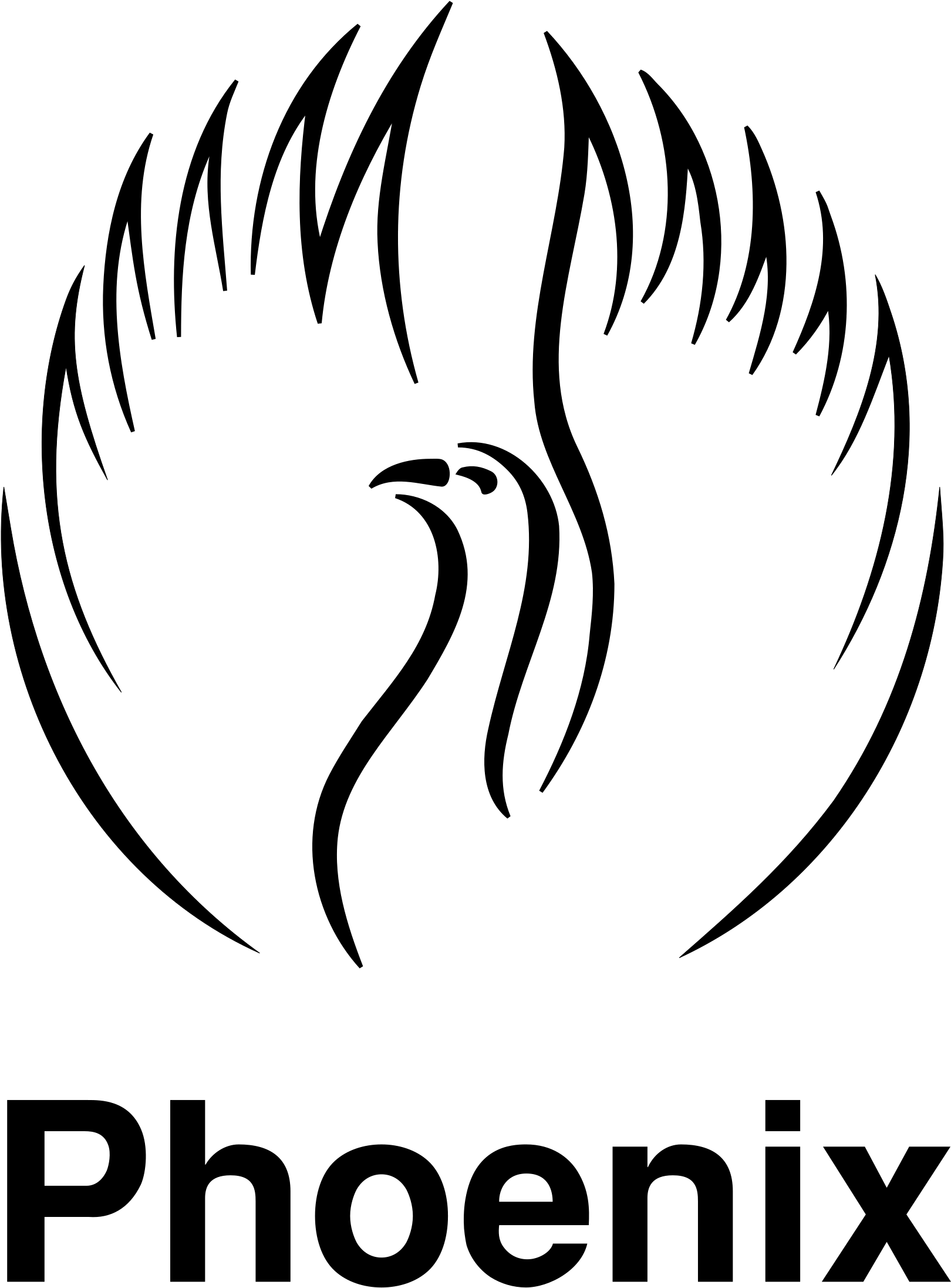 Phoenix Logo Black And White - Phoenix Health Fund Logo (2400x2400), Png Download