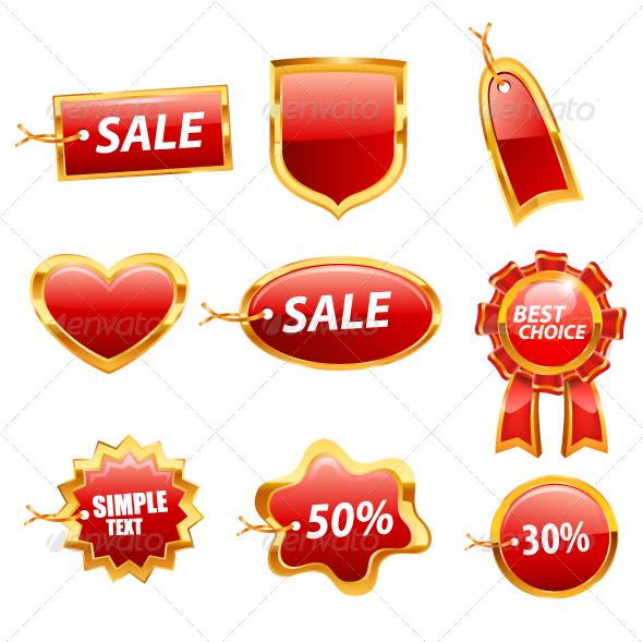 Price Tag Set 83 Price Tag Set 83 - New Moon Clip Art (590x589), Png Download
