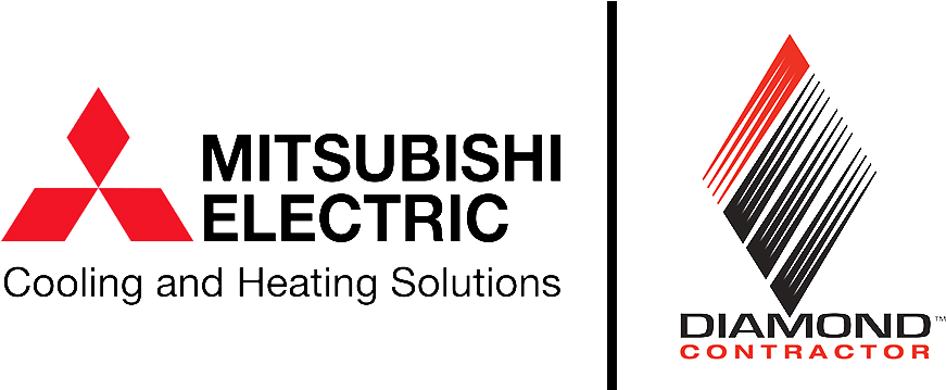What Is A Mitsubishi Diamond Contractor - Mitsubishi Electric Cooling And Heating Logo (1000x400), Png Download