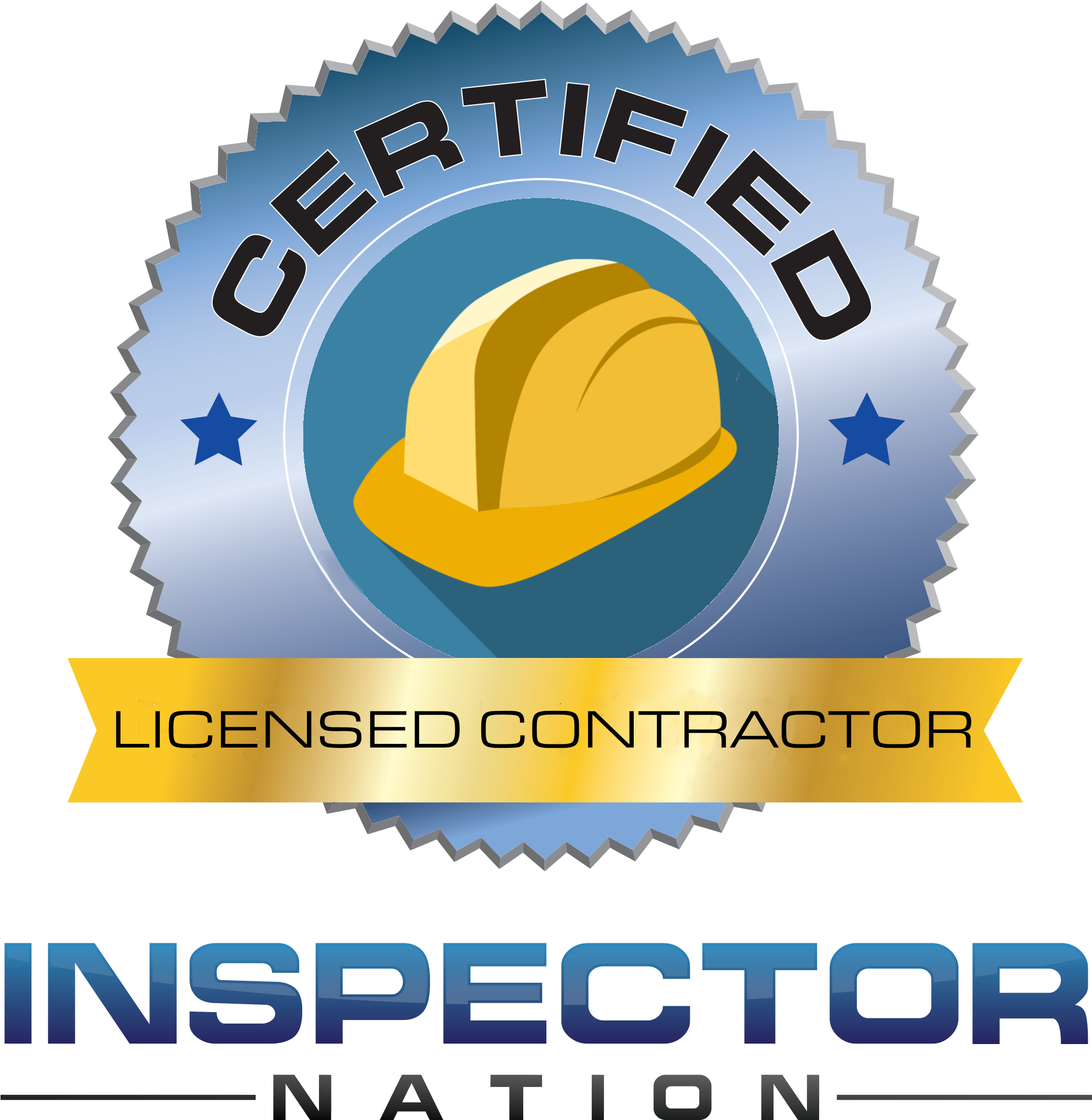 Licensed General Contractor Inspector Nation Certified - Certified Radon Inspector Logo (2550x2400), Png Download