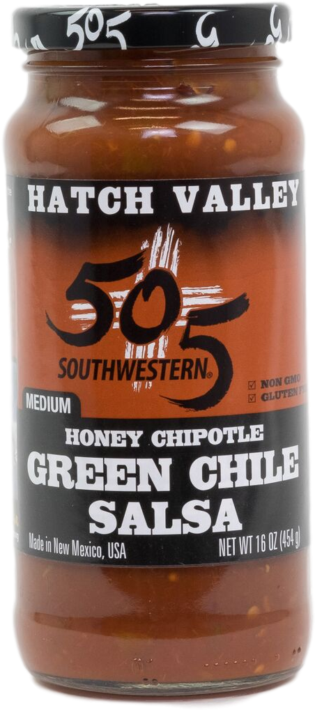Hatch Valley Green Chile Honey Chipotle Salsa 16oz - 505 Southwestern Salsa, Green Chile, Medium - 16 Oz (1365x2048), Png Download