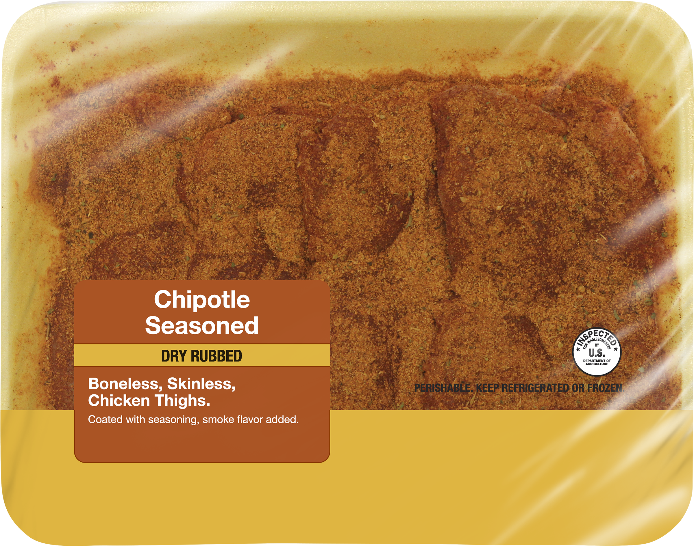 Freshness Guaranteed Chipotle Boneless Skinless Chicken - Chicken Thighs (2400x2400), Png Download