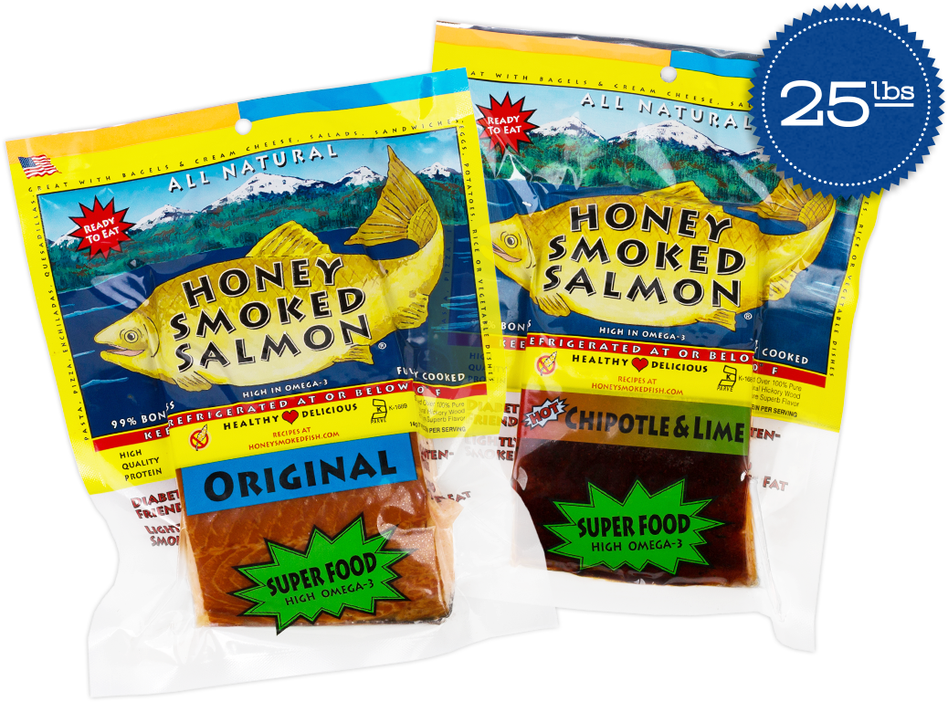 Original And Chipotle & Lime - Honey Smoked Salmon Company (1200x1200), Png Download
