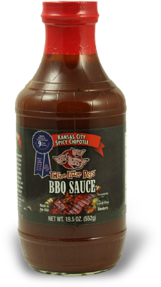 Three Little Pigs Kansas City Spicy Chipotle Bbq Sauce - Three Little Pigs Spicy Chipolte Bbq Sauce (500x500), Png Download