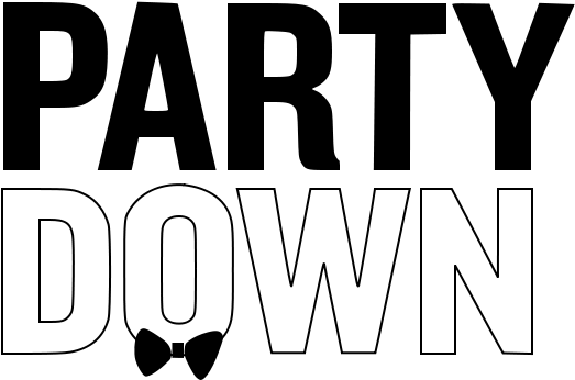 Party Down Logo - Body Shop At Home Party (556x393), Png Download