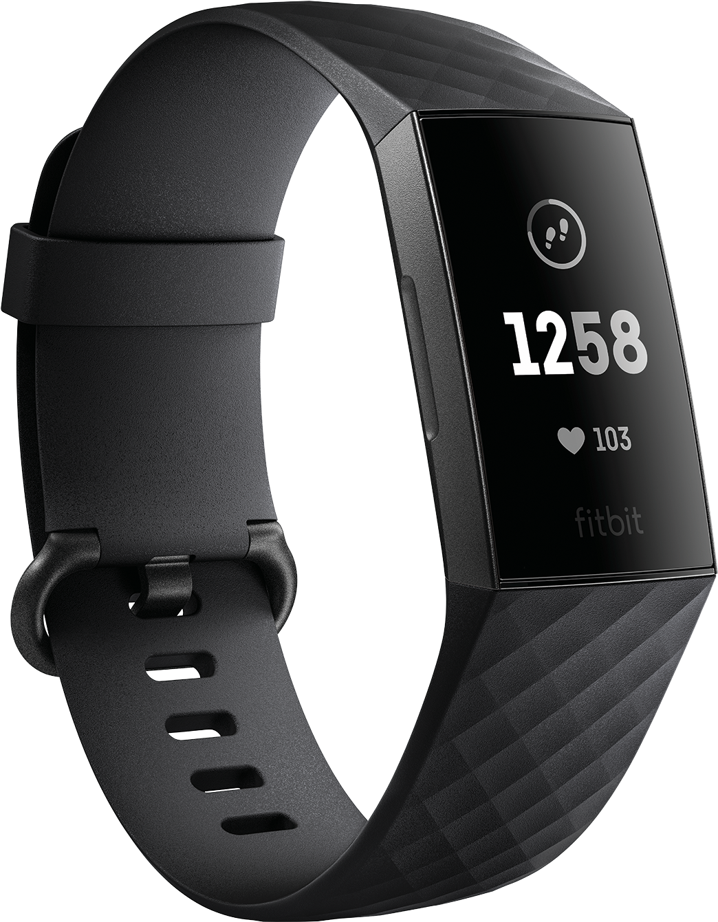 By Eliminating The Button's Moving Parts, Fitbit Was - Fitbit Charge 3 (513x652), Png Download