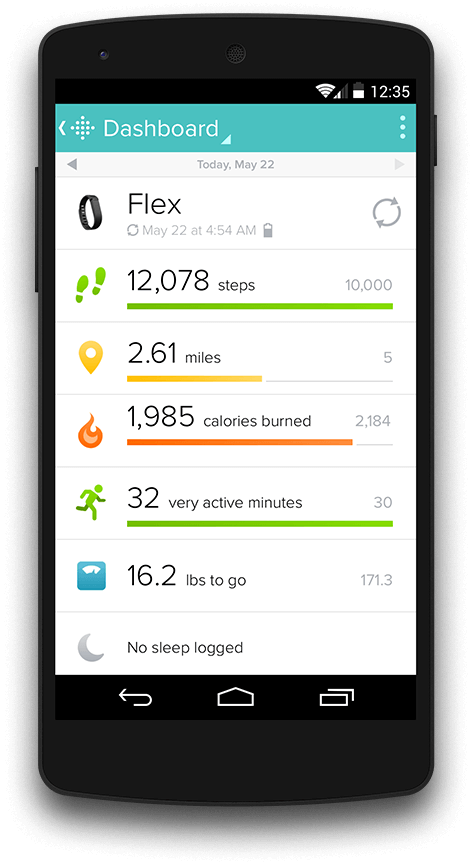 Fitbit Launches Windows 10 App To Personalize Fitness - App Fitbit Png (473x865), Png Download