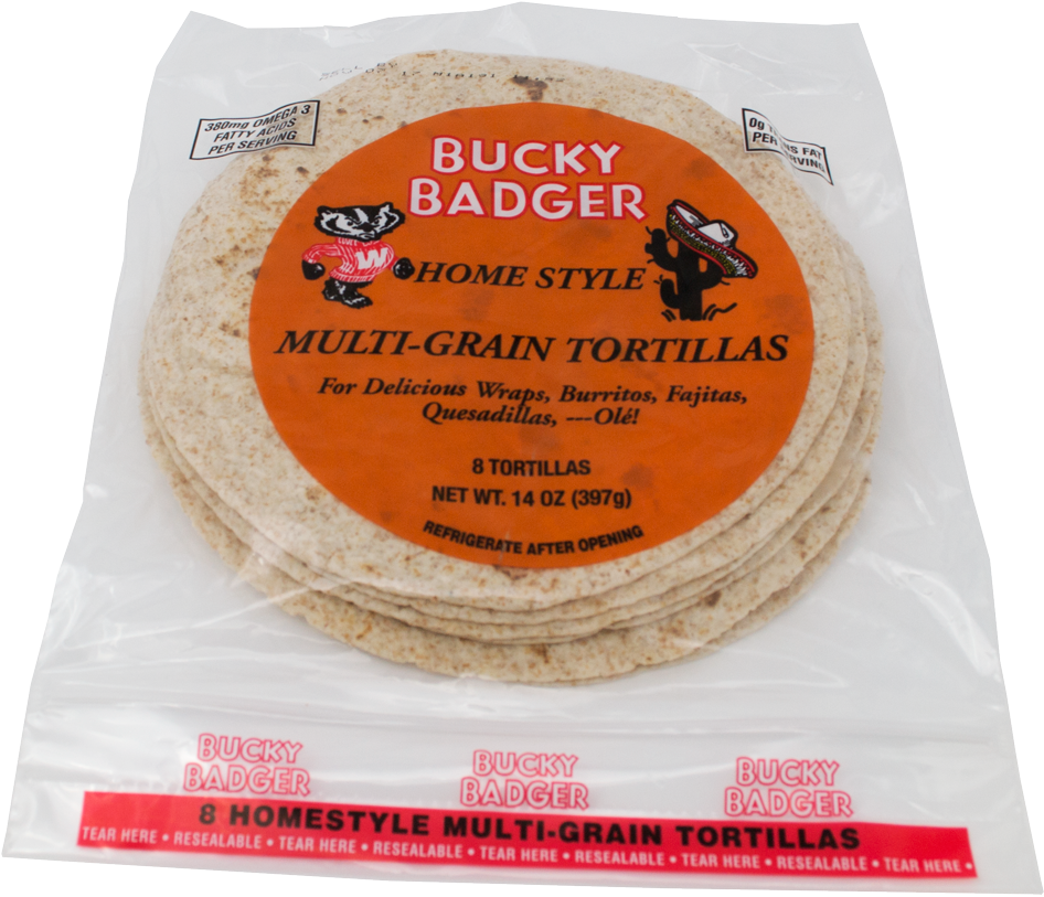 Bucky Badger Multigrain Tortillas - Bucky Badger (1000x1000), Png Download