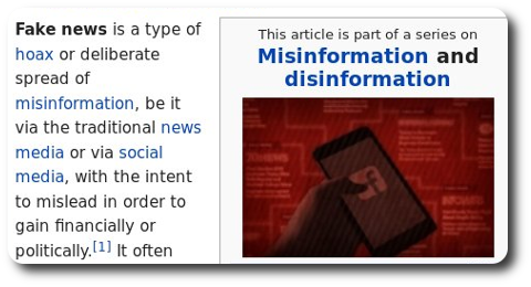 Fake News In Wikipedia - Nursing Informatics (480x260), Png Download
