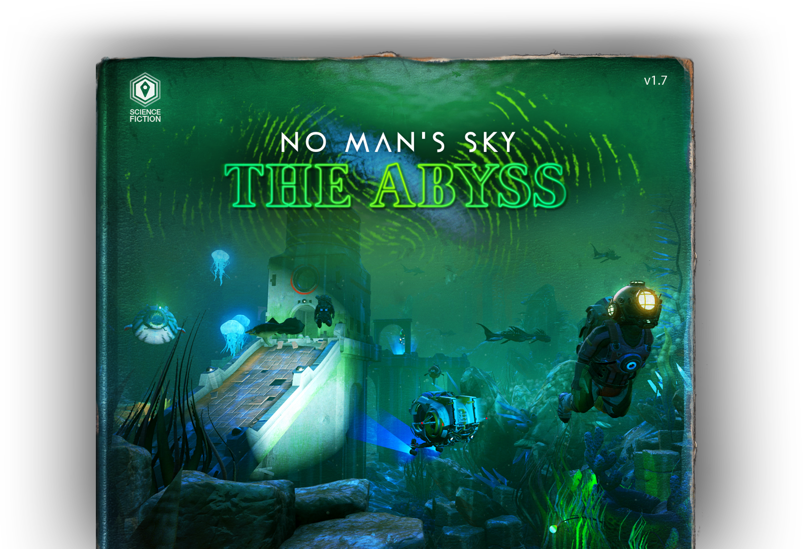 Book Cover Styled Art Showcasing No Man's Sky Artwork - No Man's Sky (1600x1095), Png Download
