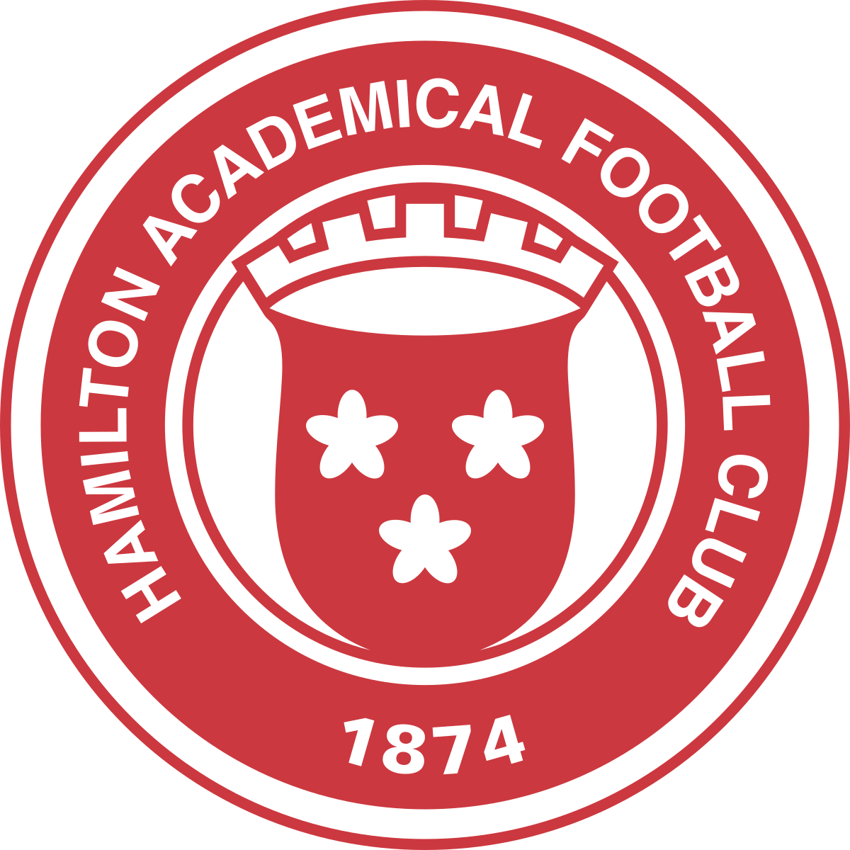 Hamilton Academical Fc Logo - Hamilton Academical Logo (1200x1200), Png Download