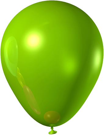 139kib, 341x443, Balloon Green - Maple City Rubber Balloon (341x443), Png Download