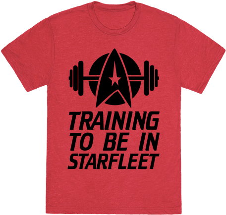 Training To Be In Starfleet Tee - Starfleet T Shirt (484x484), Png Download