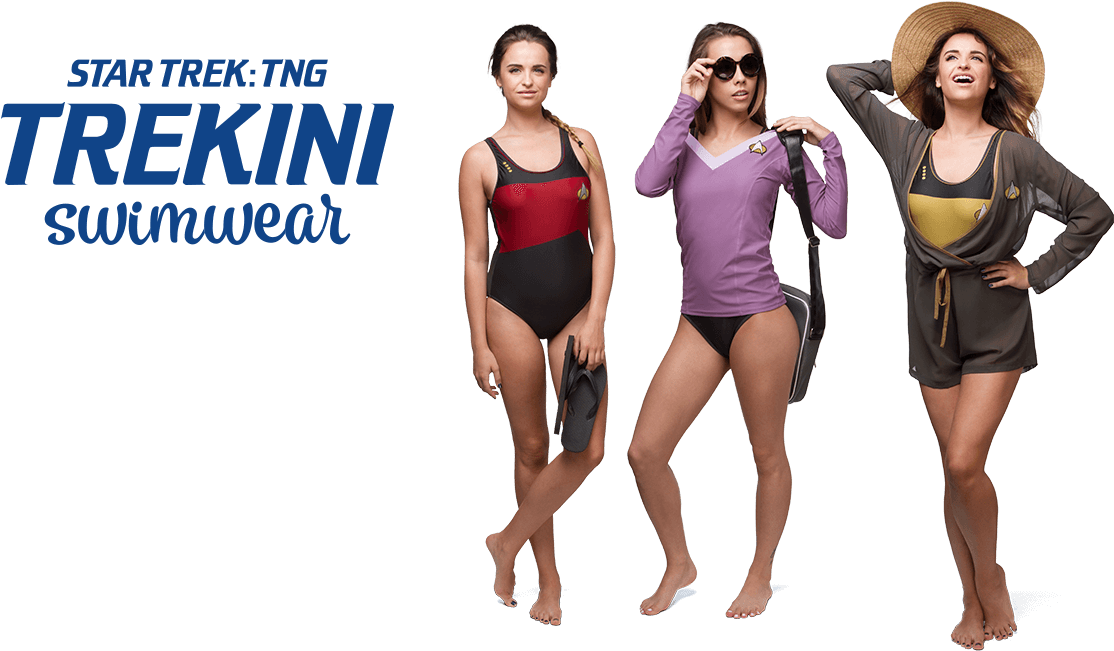 Thinkgeekstartrekswim - Star Trek Swimwear (1200x665), Png Download