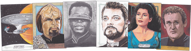 2016 Star Trek Tng Portfolio S2 Sketch Cards - Star Trek Tng Portfolio Prints (643x201), Png Download