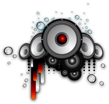 Vector Sound System Png (430x410), Png Download