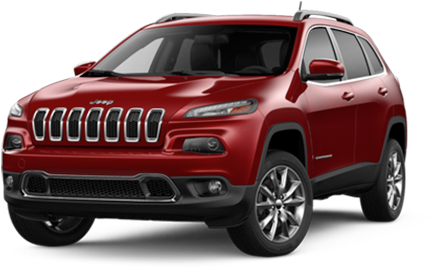 2015 Jeep Cherokee - 2017 Jeep Cherokee Latitude 4x4 Red (630x293), Png Download