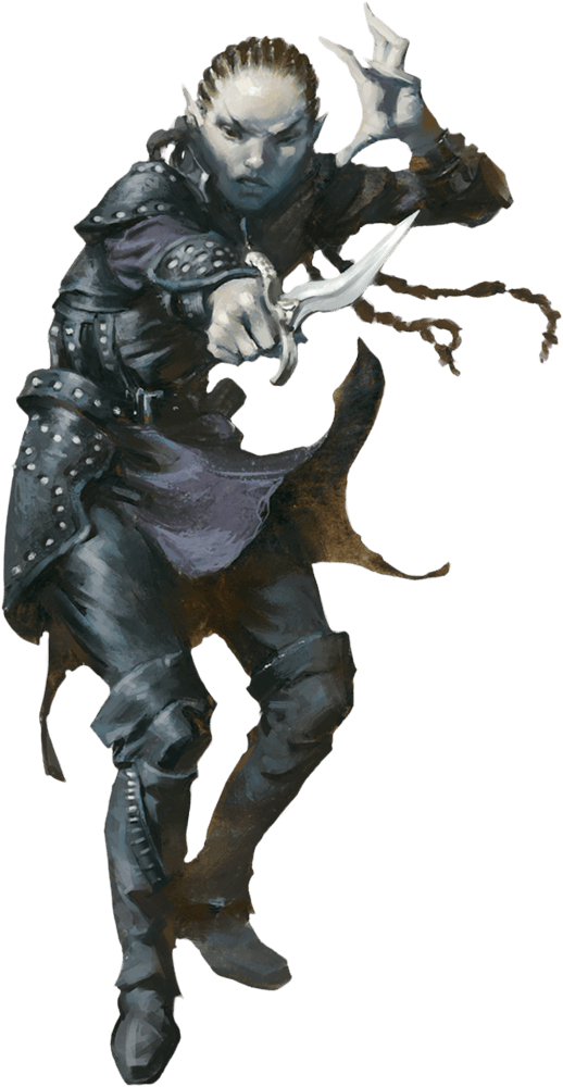 636599107622282463 - Shadar Kai Mordenkainen's Tome Of Foes (518x1000), Png Download