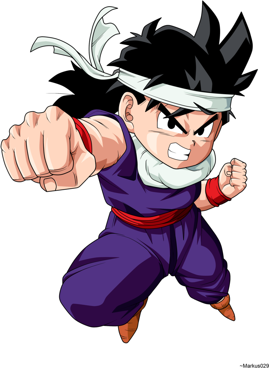 Gohan Niño - Dragon Ball Z Character Gohan (900x1296), Png Download