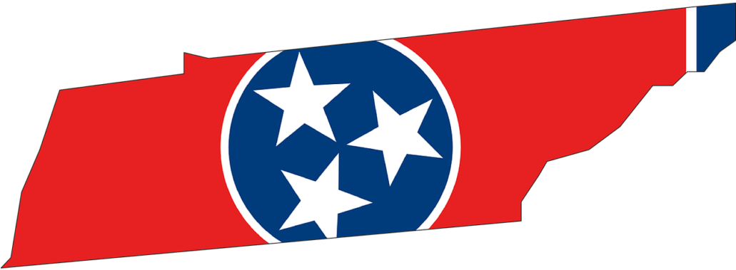Tennessee Adopts Odg - Tennessee State With Flag (1030x515), Png Download