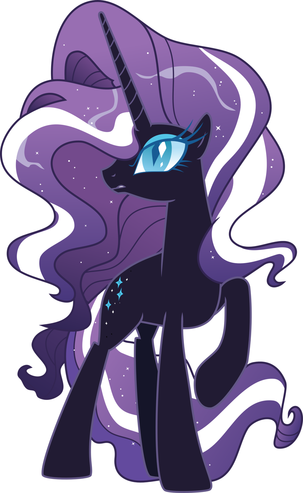 Nightmare Rarity By Jeatz-axl - My Little Pony Nightmare Rarity (1024x1668), Png Download