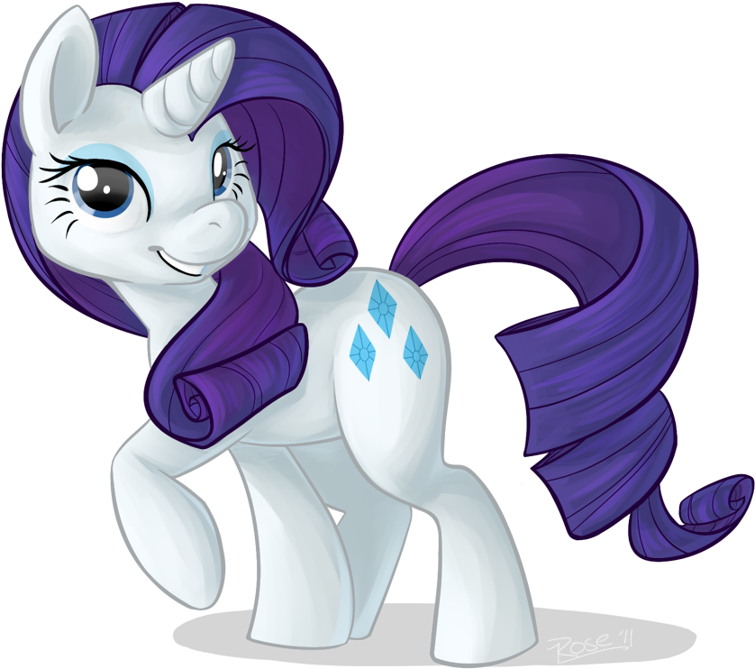 212435101-rarity By Briskby - My Little Pony: Friendship Is Magic (850x761), Png Download