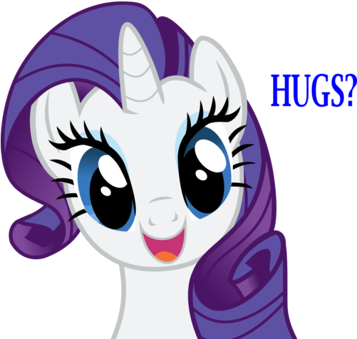 Rarity Would Love A Hug By Canon Lb-d5d2ye7 - My Little Pony Rarity Face (500x498), Png Download