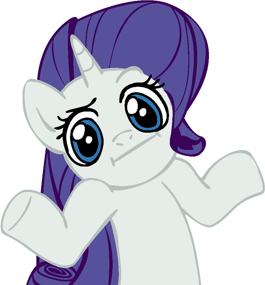 Rarity , - My Little Pony Dont Know (945x945), Png Download