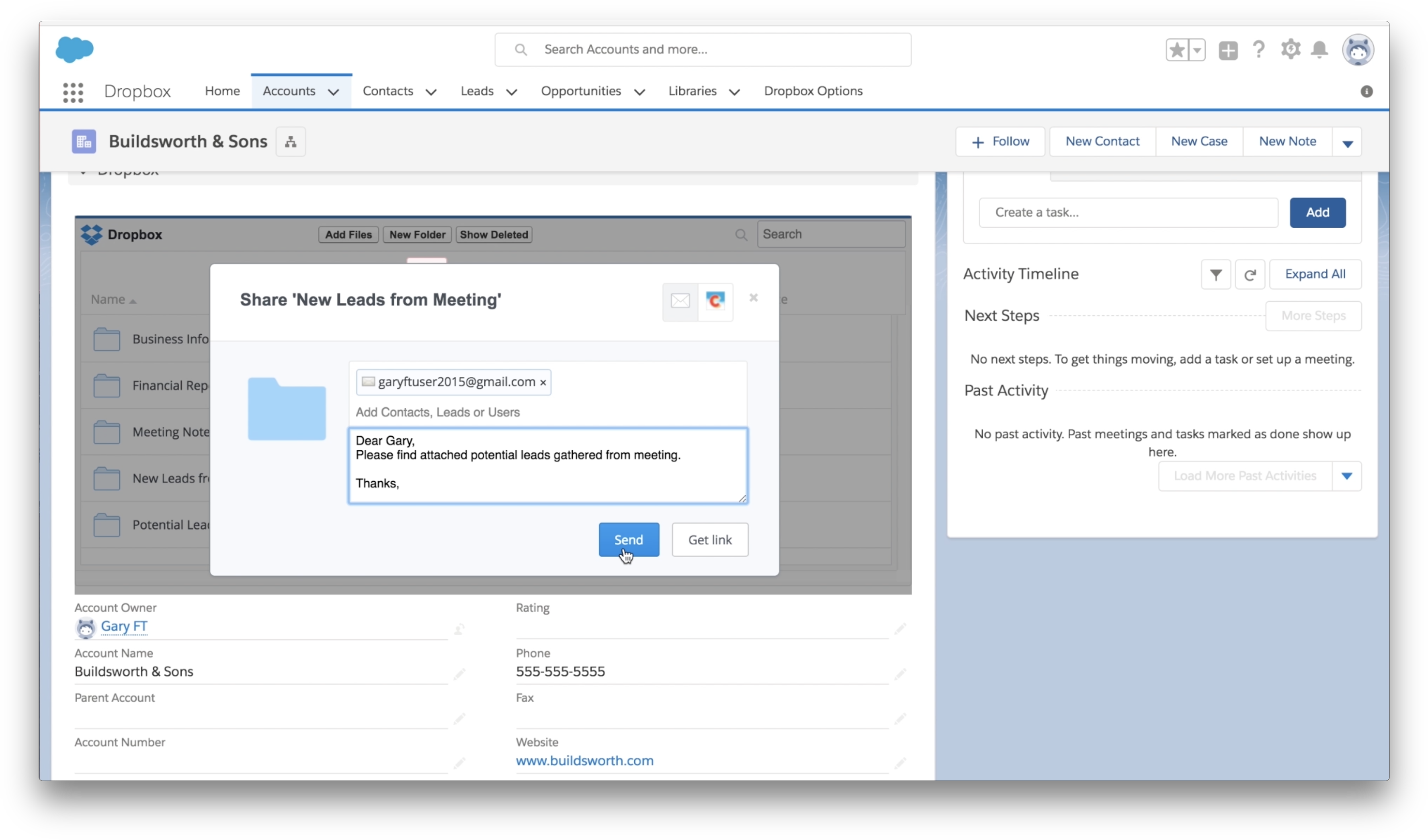 The Dropbox App In Salesforce - Mobile App (3584x2114), Png Download