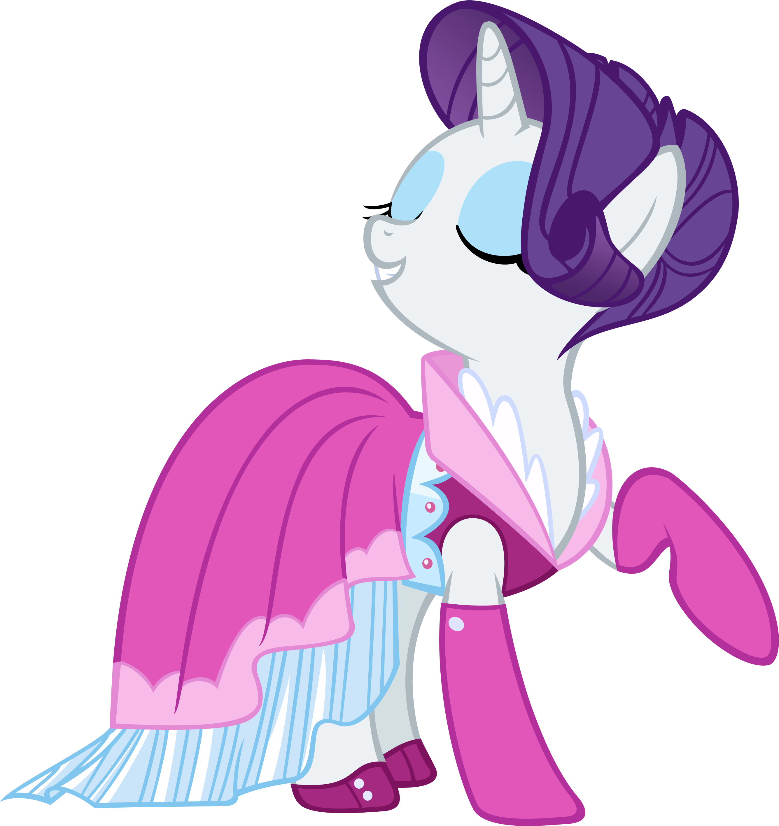 155030 Safe Rarity Vector Dress Too Man - My Little Pony Rarity Dress (3000x3394), Png Download