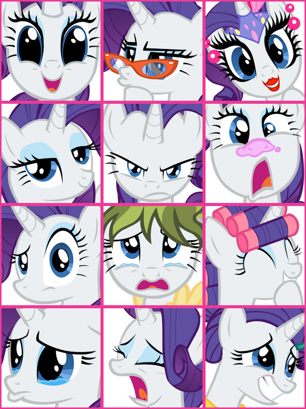 The Faces Of Rarity ) - Little Pony Friendship Is Magic (600x800), Png Download
