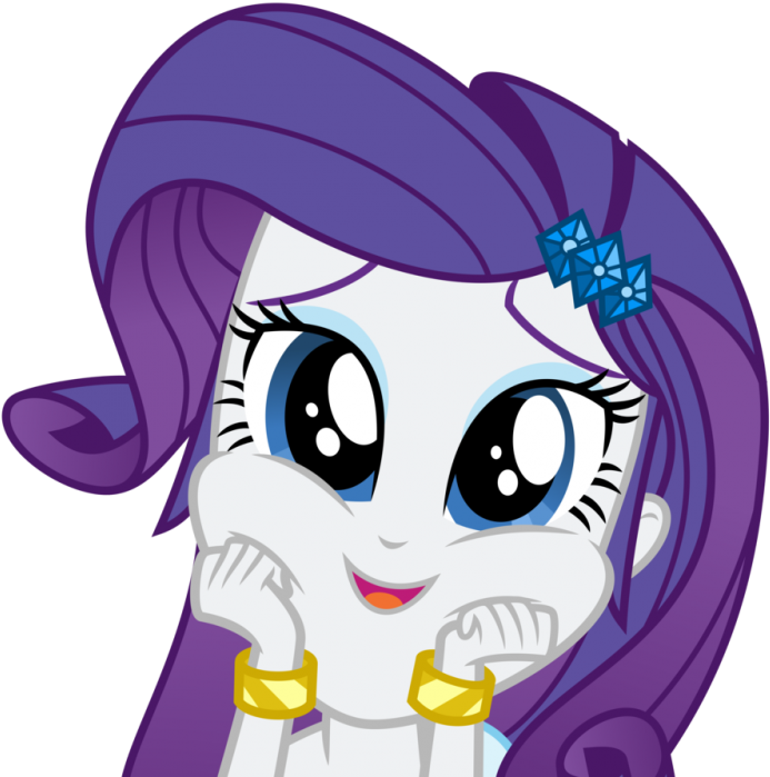 Rarity Equestria Girl Face (700x698), Png Download