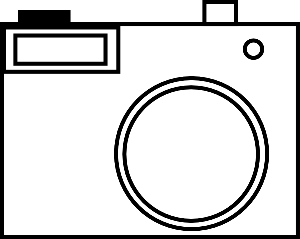 Simple Camera Drawing At Getdrawings - Camera Drawing Simple (600x479), Png Download