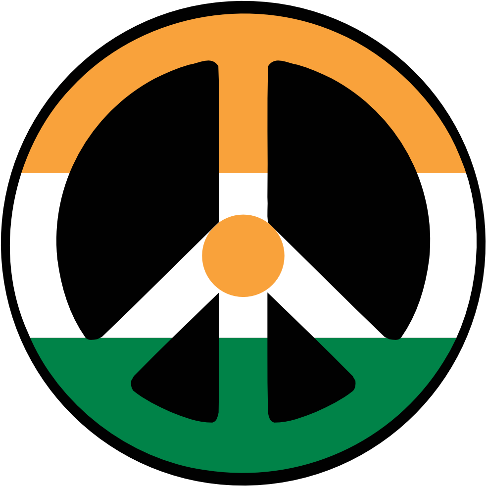 Nice Looking Niger Flag Meaning Pictures Country Detail - Peace Sign Rasta Colors (999x999), Png Download