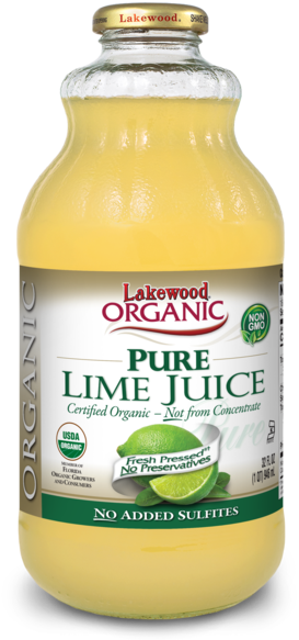 Lakewood Organic Pure Lime Juice, 32 Ounce Lakewood - Lakewood - Organic Pure Juice Lime - 32 Oz. (308x600), Png Download