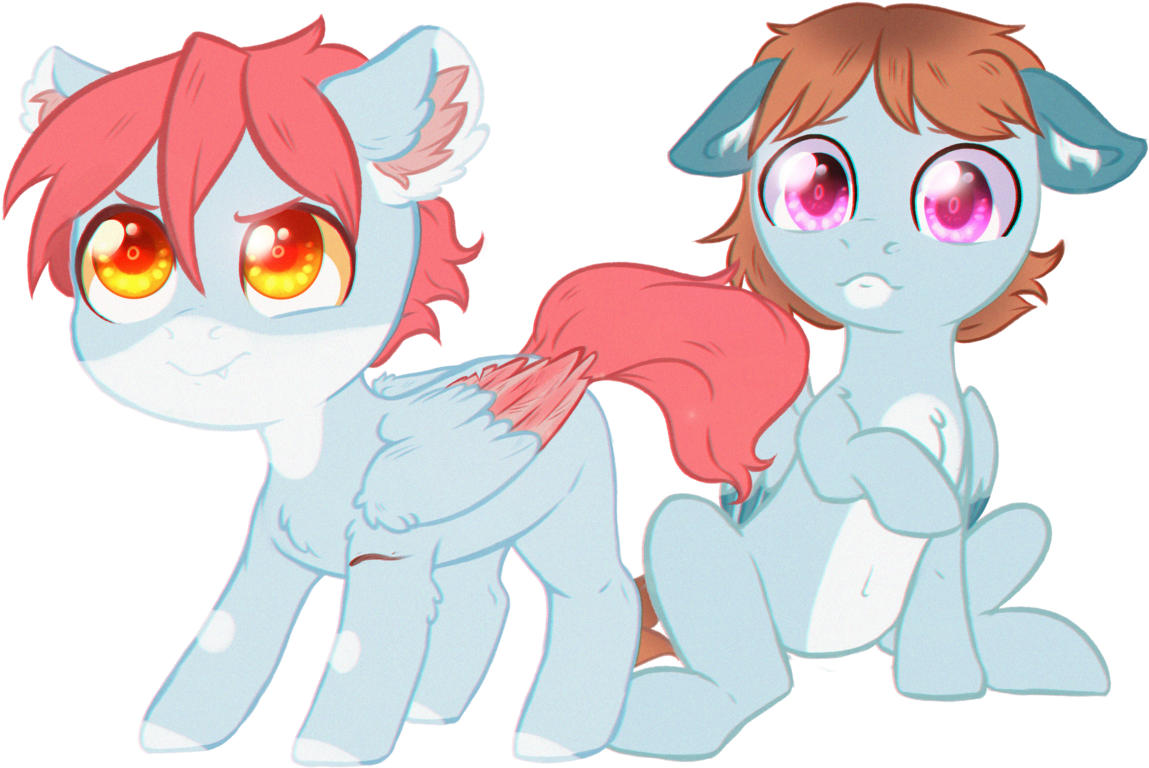 Rizzych, Colored Wings, Colt, Ear Fluff, Floppy Ears, - Ear (1280x1007), Png Download