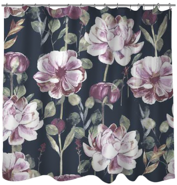 Seamless Hand Illustrated Floral Patter With Peony - Seamless (400x400), Png Download