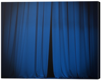Theater Stage Blue Curtain With Spotlight Background - Colorfulness (400x400), Png Download