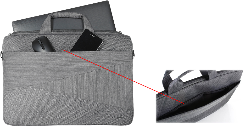 Front Pocket For Other Accessories - Asus Artemis (1000x541), Png Download