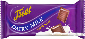 Treat Dairy Milk Chocolate - Chocolate Bar (375x375), Png Download