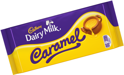 Cadbury Dairy Milk Caramel 200g - Dairy Milk Caramel (600x294), Png Download