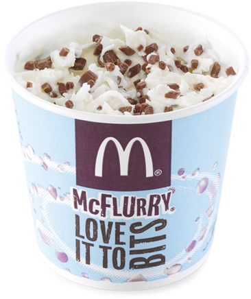 Cadbury Dairy Milk Mcflurry - Mcflurry Ice Cream Mcdonald's (444x507), Png Download